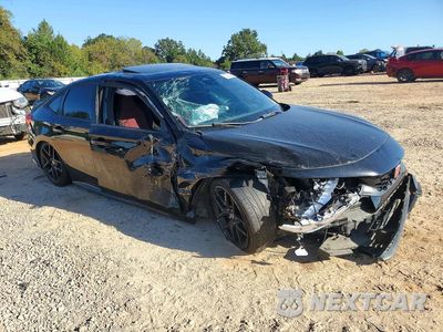 Czwarte zdjęcie samochodu z boku: 2022 HONDA CIVIC SI VIN:2HGFE1E56NH471533 - miniatura