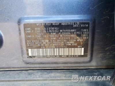 Zdjęcie 13 z 13 samochodu: 2014 SUBARU OUTBACK 3.6R LIMITED VIN:4S4BRDNC1E2279152 - miniatura