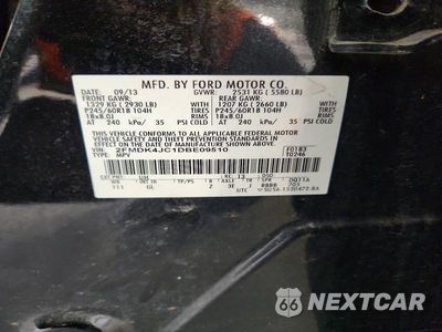 Zdjęcie 13 z 13 samochodu: 2013 FORD EDGE SEL VIN:2FMDK4JC1DBE09510 - miniatura