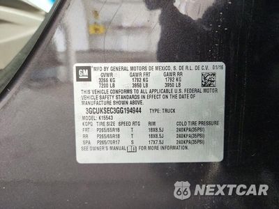 Zdjęcie 12 z 12 samochodu: 2016 CHEVROLET SILVERADO K1500 LTZ VIN:3GCUKSEC3GG194944 - miniatura