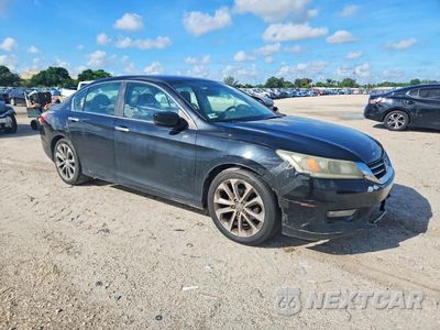 Czwarte zdjęcie samochodu z boku: 2014 HONDA ACCORD SPORT VIN:1HGCR2F53EA065462 - miniatura