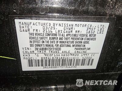 Zdjęcie 12 z 12 samochodu: 2025 NISSAN SENTRA S VIN:3N1AB8BV7SY316030 - miniatura