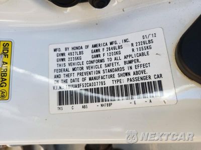 Zdjęcie 12 z 12 samochodu: 2012 ACURA TL VIN:19UUA9F52CA007795 - miniatura