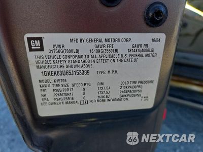 Zdjęcie 13 z 13 samochodu: 2005 GMC YUKON DENALI VIN:1GKEK63U65J153389 - miniatura