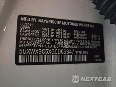 Zdjęcie 13 z 13 samochodu: 2016 BMW X3 XDRIVE28I VIN:5UXWX9C5XG0D69347 - miniatura