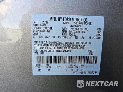 Zdjęcie 13 z 13 samochodu: 2017 LINCOLN MKX RESERVE VIN:2LMPJ8LR3HBL24459 - miniatura