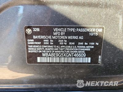 Zdjęcie 12 z 12 samochodu: 2016 BMW 328 I SULEV VIN:WBA8E9G5XGNT46609 - miniatura