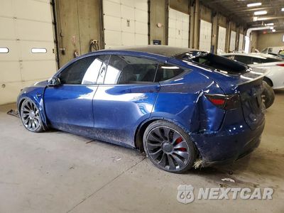 Drugie zdjęcie samochodu z przodu: 2021 TESLA MODEL Y VIN:5YJYGDEF3MF230223 - miniatura
