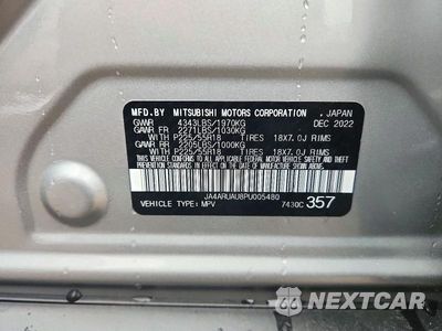 Zdjęcie 12 z 12 samochodu: 2023 MITSUBISHI OUTLANDER SPORT S/SE VIN:JA4ARUAU8PU005480 - miniatura