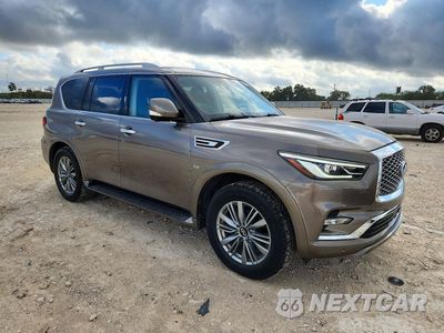 Czwarte zdjęcie samochodu z boku: 2019 INFINITI QX80 LUXE VIN:JN8AZ2NF6K9682405 - miniatura