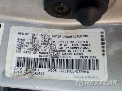 Zdjęcie 12 z 12 samochodu: 2005 TOYOTA COROLLA LE VIN:1NXBR32E55Z406327 - miniatura