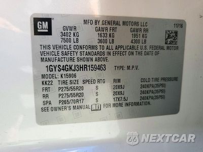 Zdjęcie 13 z 13 samochodu: 2017 CADILLAC ESCALADE ESV VIN:1GYS4GKJ3HR159463 - miniatura