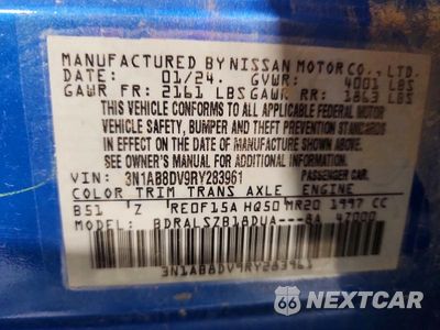 Zdjęcie 12 z 12 samochodu: 2024 NISSAN SENTRA SR VIN:3N1AB8DV9RY283961 - miniatura