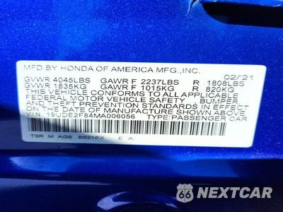 Zdjęcie 12 z 12 samochodu: 2021 ACURA ILX PREMIUM A-SPEC VIN:19UDE2F84MA006056 - miniatura