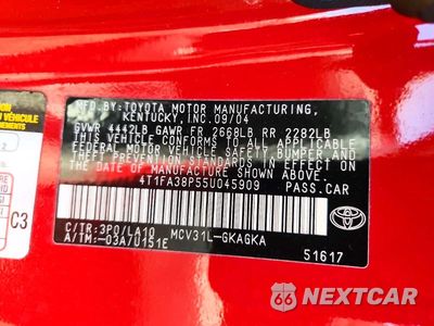 Zdjęcie 12 z 12 samochodu: 2005 TOYOTA CAMRY SOLARA SLE V6 VIN:4T1FA38P55U045909 - miniatura