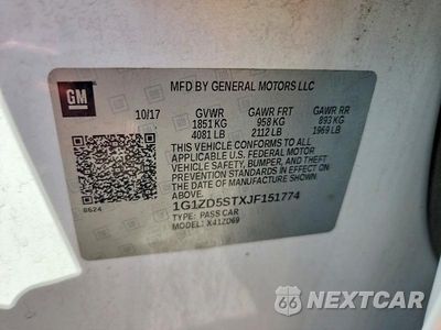Zdjęcie 12 z 12 samochodu: 2018 CHEVROLET MALIBU LT VIN:1G1ZD5STXJF151774 - miniatura