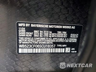 Zdjęcie 13 z 13 samochodu: 2025 BMW IX XDRIVE50 VIN:WB523CF06SCU18357 - miniatura