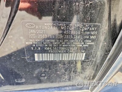 Zdjęcie 12 z 12 samochodu: 2021 HYUNDAI SONATA HYBRID LIMITED VIN:KMHL54JJ8MA029139 - miniatura
