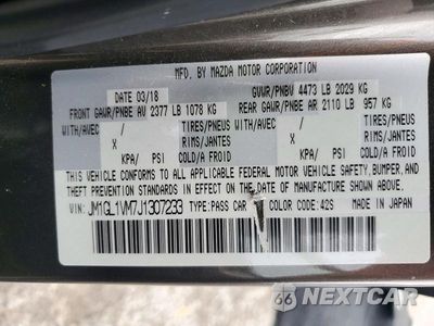 Zdjęcie 12 z 12 samochodu: 2018 MAZDA 6 TOURING VIN:JM1GL1VM7J1307233 - miniatura