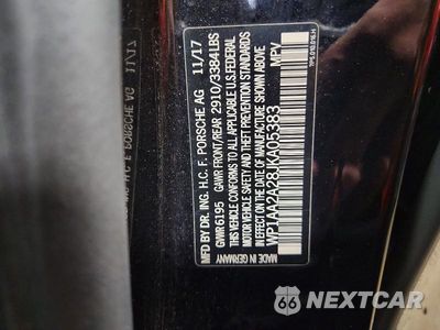 Zdjęcie 12 z 12 samochodu: 2018 PORSCHE CAYENNE VIN:WP1AA2A28JKA05383 - miniatura