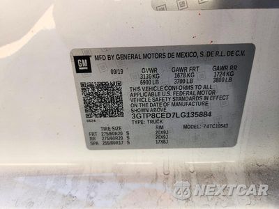 Zdjęcie 12 z 12 samochodu: 2020 GMC SIERRA VIN:3GTP8CED7LG135884 - miniatura
