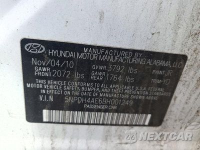 Zdjęcie 12 z 12 samochodu: 2011 HYUNDAI ELANTRA LIMITED VIN:5NPDH4AE6BH001249 - miniatura
