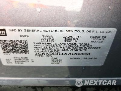 Zdjęcie 13 z 13 samochodu: 2024 CHEVROLET BLAZER 2LT VIN:3GNKDBRJ2RS263818 - miniatura
