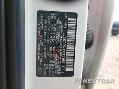 Zdjęcie 14 z 14 samochodu: 2016 HYUNDAI TUCSON SE VIN:KM8J33A47GU026799 - miniatura