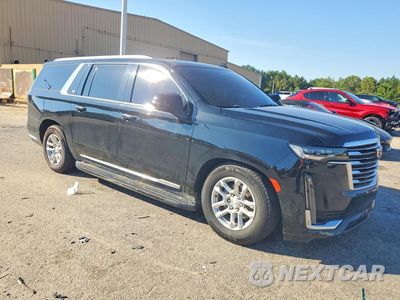 Czwarte zdjęcie samochodu z boku: 2023 CADILLAC ESCALADE ESV PREMIUM LUXURY PLATINUM VIN:1GYS3MKL6PR100327 - miniatura