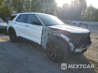 Czwarte zdjęcie samochodu z boku: 2021 FORD EXPLORER ST VIN:1FM5K8GC8MGA46716 - miniatura