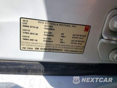 Zdjęcie 12 z 12 samochodu: 2013 TESLA MODEL S VIN:5YJSA1CG7DFP09374 - miniatura