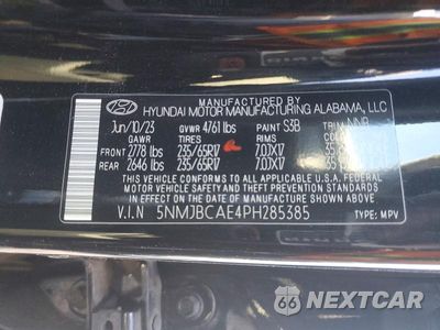 Zdjęcie 14 z 14 samochodu: 2023 HYUNDAI TUCSON SEL VIN:5NMJBCAE4PH285385 - miniatura