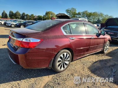 Trzecie zdjęcie samochodu z tyłu: 2014 HONDA ACCORD TOURING HYBRID VIN:1HGCR6F72EA008453 - miniatura