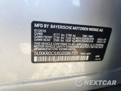 Zdjęcie 13 z 13 samochodu: 2016 BMW X5 XDRIVE35I VIN:5UXKR0C5XG0S86731 - miniatura