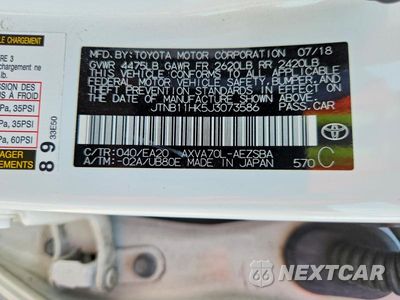 Zdjęcie 12 z 12 samochodu: 2018 TOYOTA CAMRY SE VIN:JTNB11HK5J3073586 - miniatura