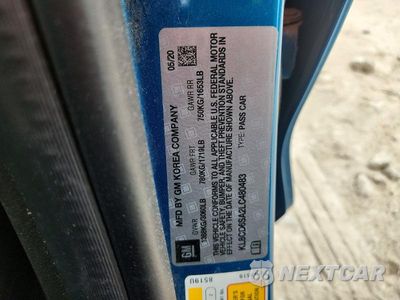 Zdjęcie 12 z 12 samochodu: 2020 CHEVROLET SPARK 1LT VIN:KL8CD6SA2LC480483 - miniatura