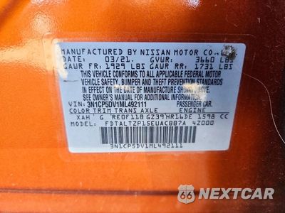 Zdjęcie 13 z 13 samochodu: 2021 NISSAN KICKS SR VIN:3N1CP5DV1ML492111 - miniatura
