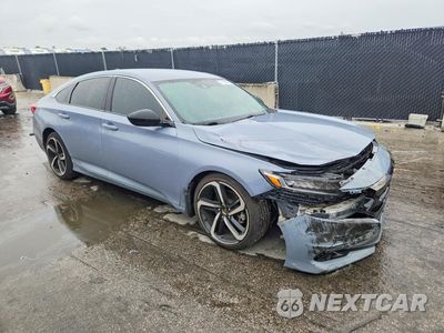 Czwarte zdjęcie samochodu z boku: 2022 HONDA ACCORD SPORT VIN:1HGCV1F35NA035495 - miniatura