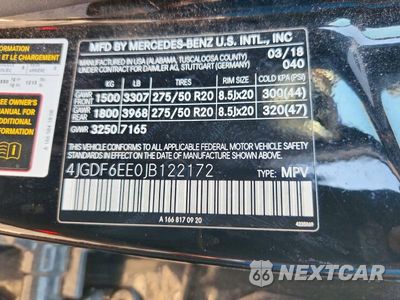Zdjęcie 13 z 13 samochodu: 2018 MERCEDES-BENZ GLS 450 4MATIC VIN:4JGDF6EE0JB122172 - miniatura