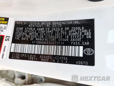 Zdjęcie 13 z 13 samochodu: 2025 TOYOTA CAMRY XSE VIN:4T1DBADK6SU023514 - miniatura