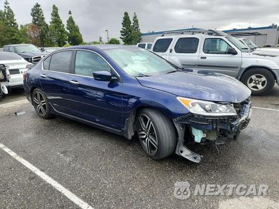 Czwarte zdjęcie samochodu z boku: 2016 HONDA ACCORD SPORT VIN:1HGCR2F57GA037201 - miniatura