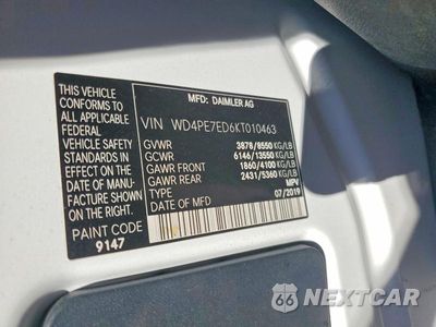 Zdjęcie 13 z 13 samochodu: 2019 MERCEDES-BENZ SPRINTER 1500/2500 VIN:WD4PE7ED6KT010463 - miniatura