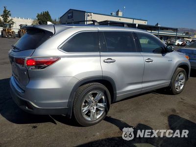 Trzecie zdjęcie samochodu z tyłu: 2014 TOYOTA HIGHLANDER HYBRID LIMITED VIN:5TDDCRFH8ES006207 - miniatura