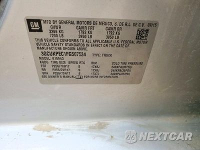 Zdjęcie 12 z 12 samochodu: 2015 CHEVROLET SILVERADO K1500 VIN:3GCUKPEC1FG507534 - miniatura