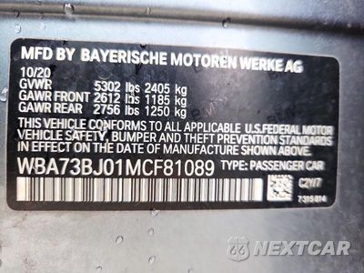 Zdjęcie 13 z 13 samochodu: 2021 BMW 540 XI VIN:WBA73BJ01MCF81089 - miniatura