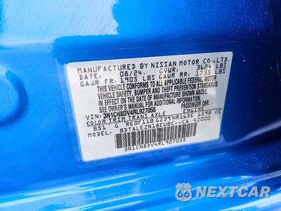 Zdjęcie 12 z 12 samochodu: 2024 NISSAN VERSA S VIN:3N1CN8DV4RL927055 - miniatura