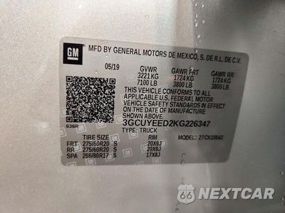 Zdjęcie 12 z 12 samochodu: 2019 CHEVROLET SILVERADO K1500 RST VIN:3GCUYEED2KG226347 - miniatura