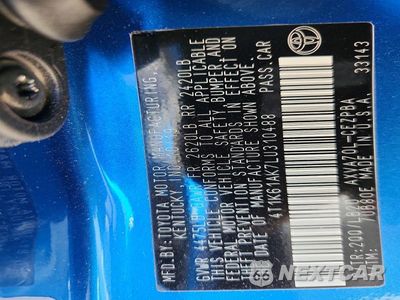 Zdjęcie 12 z 12 samochodu: 2020 TOYOTA CAMRY XSE VIN:4T1K61AK7LU310488 - miniatura