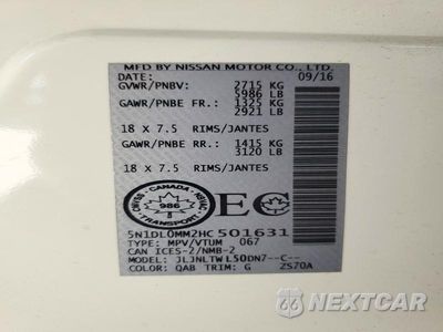 Zdjęcie 13 z 13 samochodu: 2017 INFINITI QX60 BASE VIN:5N1DL0MM2HC501631 - miniatura