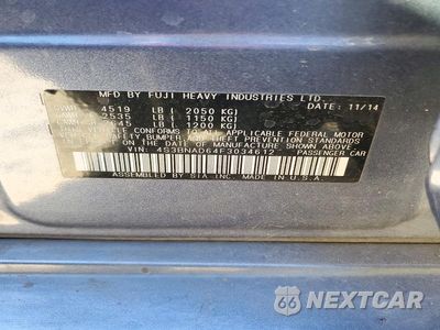 Zdjęcie 12 z 12 samochodu: 2015 SUBARU LEGACY 2.5I PREMIUM VIN:4S3BNAD64F3034612 - miniatura